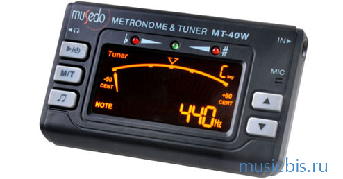 MT-40W Метротюнер хроматический и тон генератор, Musedo