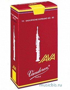 JAVA Red Cut Трости для саксофона Сопрано №2 Vandoren
