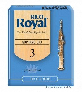Трости для саксофона-сопрано, размер 3.0, Rico Royal