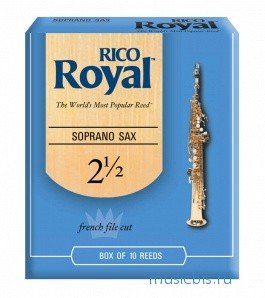 Трости для саксофона-сопрано, размер 2.5, Rico Royal 