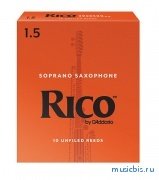 Трости для саксофона сопрано, размер 1.5, Rico 