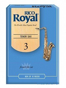 Трости для саксофона тенор, размер 3.0,  Rico Royal