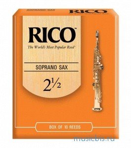 Трости для саксофона сопрано, размер 2.5, Rico