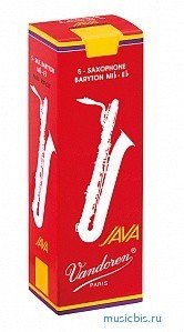 JAVA RED CUT Трости для саксофона баритон №2,5  Vandoren