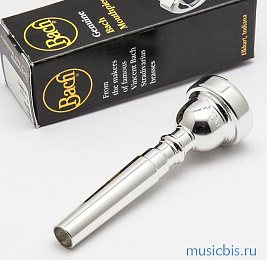 3517C Мундштук для трубы, размер 7C, посеребренный, Bach